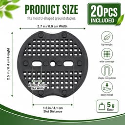 Set met 20 dempingsringen, accessoires voor grondankers, 68 x 6,35 mm, flexibele dempingsstukken, ideaal voor - ShopVlot — thumbnail 4