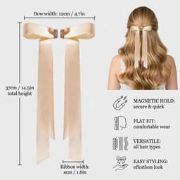 Magnetic hairpin non-slip magnetic clips with strong grip for hairstyles mini butterfly hairpins seamless 2-in-1 design - ShopVlot — thumbnail 3
