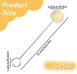 Solidchoice - Set van 10 Wol Applicator Ballen voor Leerbewerking — thumbnail 4