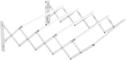 OKWISH Wandtrockner – Uitrekbaar En Opvouwbaar – 63,5 X 60 X 20 Cm – Metaal – Wit – Ruimtebesparende Wandmontage Voor Binnen En Buiten — thumbnail 3