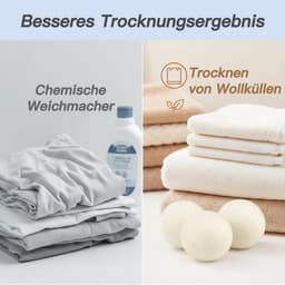 Solidchoice - Set van 6 Ecologische Droogballen van Schapenvilt — thumbnail 4
