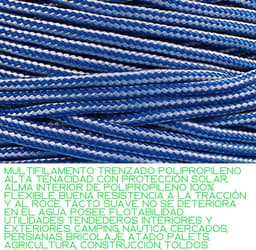 BricoLoco.com Washing Line for Indoor and Outdoor Use for Belt Pulleys, Camping, Gardening, Polypropylene Braided - ShopVlot — thumbnail 2