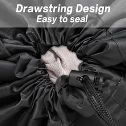 Waszak Waterproof - Waszak met Touwsluiting - Waszak 2 Stuks - Opvouwbare Waszak - Oxford Stof - 24 x 36 Inch - Wasmand — thumbnail 4