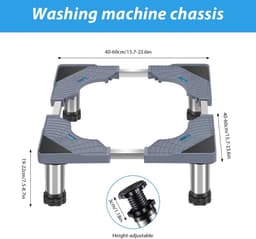 Dailygoods - Wasmachine-sokkel onderstel met 4 poten - Verstelbare sokkel voor wasmachine en droger — thumbnail 4