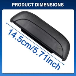 Dailygoods- Buitendeurklink Zwart - Deurklink Vergrendeling - Deurklink met Schild - Deurklink Bescherming - Compatibel met Hyundai H100 1992-1997 - Metaal en Plastic — thumbnail 4
