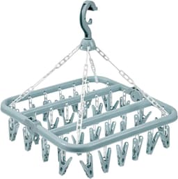 Sokkendroger - 32 Knijpers - Opvouwbaar - Sokken Hanger - Sokken Droger - Beha's - bh's - Ondergoed - Wasrek Sokken - Wasrek - Droogrek - Klein Wasrekje - Washanger - Sokkendroogrek - Kleerhanger voor Sokken - Windbestendig — thumbnail 1