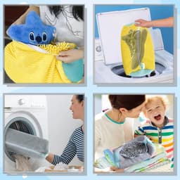Herbruikbare Waszak voor Schoenen, 2 Stuks, Mesh Tas voor Wasmachine, 39 x 19 cm, Ideaal voor Sneakers en Sportschoenen — thumbnail 3