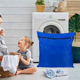 Waszak voor Huisdieren, Voorkomt Verstoppen van de Wasmachine, Geschikt voor Honden, Katten en Dierenbedden, Ideaal voor Dekens en Kleding (Blauw) — thumbnail 3