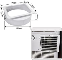 Airconditioner uitlaatadapter, airconditioning slangverlenging, universele schroefdraadkoppeling voor draagbare airconditioner uitlaatslangkoppeling (150 mm) (KY-25 15 cm) — thumbnail 3
