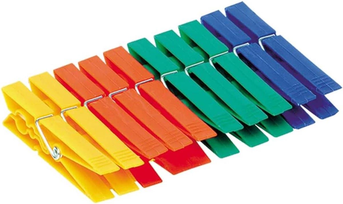 Set van 20 Sterke Wasknijpers - Kunststof Kledinghangers voor Buiten en Binnen — afbeelding 1