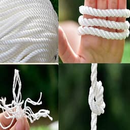 20m nylon linnen koord waslijn huis tuin camping buiten (wit) — thumbnail 5