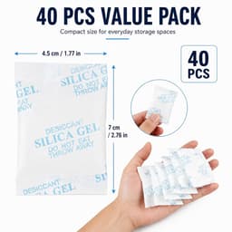 Silica Gel Zaken (30 x 10 g), Vochtontvochtiger met Oranje/Groene Indicator, Vochtbescherming voor Schoenen, Voeding, Elektronica, Camera's, Documenten en meer — thumbnail 4