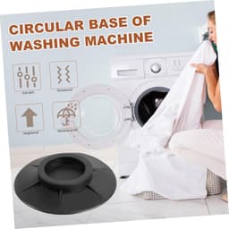 Wasmachine Voetjes - Apparaat Anti-trilpads - Geluid Verminderen - Zonder Gereedschap te Installeren - 10x10cm - Zwart — thumbnail 3