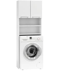 Kenz® - Wasmachinekast - Wit - 181 x 63,5 x 30 cm - Ombouwkast - Drogerkast - Nis 89 cm hoog - Wasruimte - Opbergkast - Ruimtebesparend - Functioneel Meubel - Bovenkast - Wasmachine Kast — thumbnail 1