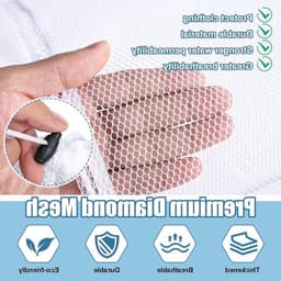 Set van 3 Kleine Wasnetjes voor Delicate Kleding met Trekkoord - Duurzame Waszakken voor Ondergoed, Sokken en Babykleding - Ideaal voor de Wasmachine en Reizen 30x40 cm — thumbnail 3