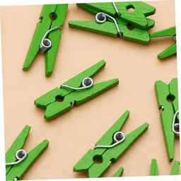 Houten Knijpers - Decoratie Clips - Foto's Ophangen - Veelzijdig Gebruik - 300 Stuks - Groen — thumbnail 5