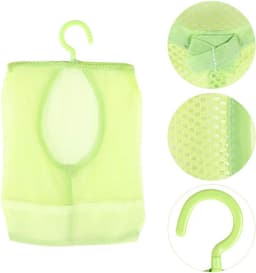 Wasknijperzak met Hanger, Multifunctionele Hangende Netzakhanger Sokken Ondergoedopslag voor Badkamer Kledingkast Wasserij Waslijn Buiten(Groen) — thumbnail 1
