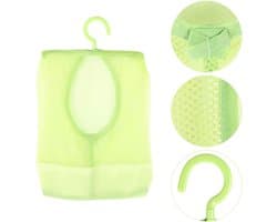 Wasknijperzak met Hanger, Multifunctionele Hangende Netzakhanger Sokken Ondergoedopslag voor Badkamer Kledingkast Wasserij Waslijn Buiten(Groen)