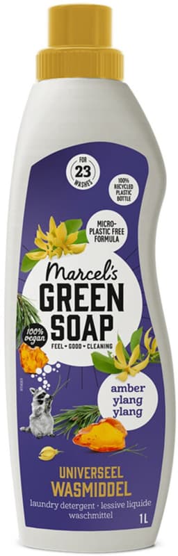Marcel's Green Soap Wasmiddel Amber & Ylang Ylang 23 Wasbeurten 1 liter — thumbnail 2