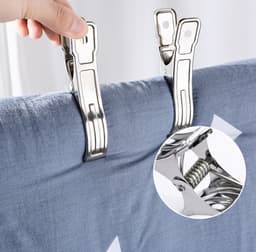 20 stuks - Wasknijpers groot - Wasknijpers - Klem - Zilveren wasknijpers - Zilveren droogclips - Roestvrijstalen wasknijpers - Zilver - Roestvrij staal — thumbnail 3