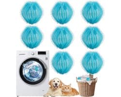 SnelShoppen - Dierenhaarverwijderaar 8 Stuks - Herbruikbare Pluisballen voor Wasmachine - Haarvanger tegen Dierenharen - Pluisvanger voor Kleding en B