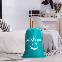 Set van 2 Waszakken van 120 Liter, Grote Vouwbare Wasmand, Ideaal voor Thuis en Reizen, Opbergzak voor Kleding en Wasgoed — thumbnail 4