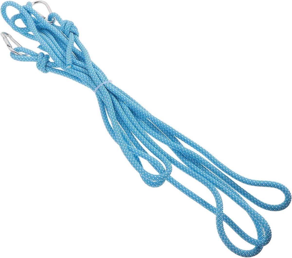 Camping Waslijn - Reis Waslijn - Buiten Kleding Drogen - Winddicht en Slipvast - 5 Meter - Blauw — afbeelding 1