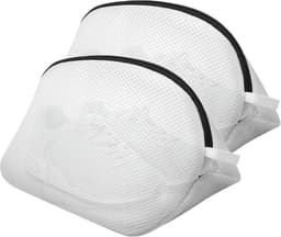 Schoenwaszakken, 2 stuks schoenwasmachinezak, waszakken van mesh met duurzame ritsen, waszak voor schoenen/trainers voor in de wasmachine, opbergzak voor schoenen, sokken, beha's en kleding — thumbnail 1