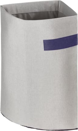Hoek wasmand Polycotton 43L - Ruimtebesparend & Stijlvol - Grijs — thumbnail 1