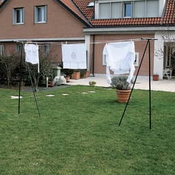Buitenwaslijn - Droogrek - Kleding Drogen - Stevige Stalen Buizen - 590 mm Breed - Groen — thumbnail 2