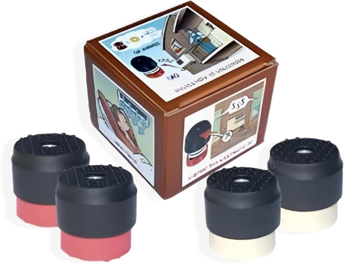 Trillingsdemper - Veer Demper - Airco Buitenunit - Ingewerkte Veren - 70-120kg - Zwart — afbeelding 1
