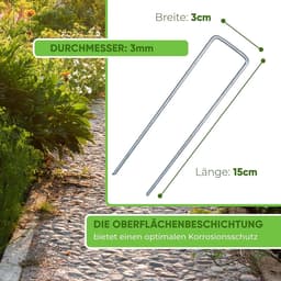 Anti-roest Grondankers - Verzinkt Staal - Robuuste Bevestiging - Eenvoudige Montage - Voor Tuin en Camping — thumbnail 3
