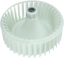vhbw-ventilatorwiel compatibel met Samsung DV90M5200QW/SC, DV90M5000QW/ET, DV90M5000KW/ET, DV90M6200CW/EF drogers, wasdrogers – 14,8 cm turbine wit — thumbnail 3