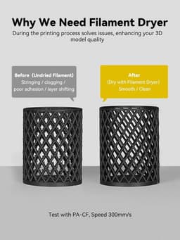 Filament Droger - Droogoven Filament - 3D Printen Verbeteren - Grote Capaciteit - 200mm Filament - Wit — thumbnail 3