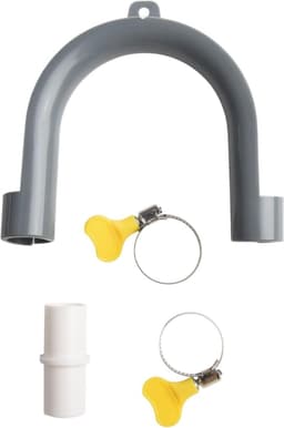 Wasmachine afvoerslang verlengset - Slang verlenger - Waterafvoer regelen - Veilige lekdetectie - 21 mm fitting - Wit — thumbnail 2