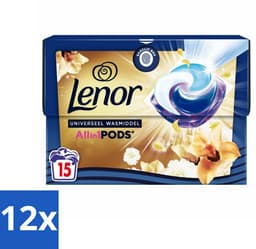 12 x Lenor - Wasmiddel Pods - Universeel - Amber & Orchidee - 15 Wasbeurten - Wascapsules - Lenor - Wasmiddel - Geur - Gouden Orchidee — thumbnail 2