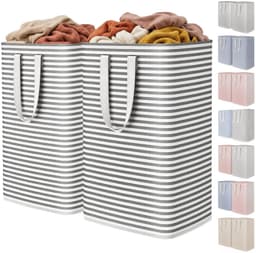 Omgoods - Set van 2 Vouwbare Waterdichte Wasmanden 80L — thumbnail 1