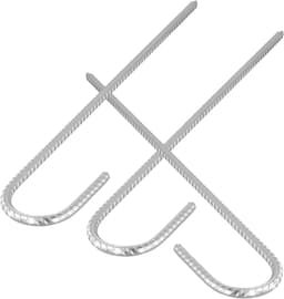 20 Stuks 16 Inch Sterke Grondankers, Gegalvaniseerde Stalen J-Haak Haringen voor Tent, Partytent en Strandgebruik, 40 x 1cm — thumbnail 3