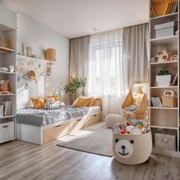 SnelShoppen - Grote Katoenen Speelgoedmand Kind - Wasbare, Duurzame Opbergmand voor Speelgoed, Knuffels en Baby Wasmand - Ideaal voor Kinderkamer, Spe — thumbnail 5