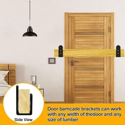 Deurframe beugels 2 x 4 - staal - U-vormige veiligheidssluiting - voor extra beveiliging - ShopVlot — thumbnail 3