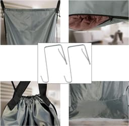 Waszak voor onderweg - Lichtgewicht nylon - Waterafstotend - Makkelijk op te hangen achter deur - ShopVlot — thumbnail 2