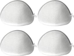 4 stuks wasnetten voor delicate kleding, waszak voor ondergoed en sokken, schelpvorm, beschermt kleding met ritssluiting, ideaal voor de wasmachine — thumbnail 1