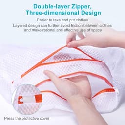 4-delige wasnet voor fijne was: blouse, schoenen, ondergoed, sokken in 4 maten — thumbnail 5