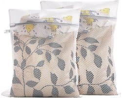Thijox - Set van 2 herbruikbare waszakken voor delicate kleding, ondergoed, lingerie en sokken, wasnet 30 x 40 cm, waszak voor wasmachine, ideaal voor