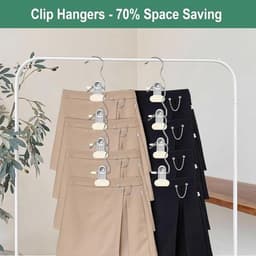 48 Stuks - RVS Wasknijpers - Winddichte Wasknijpers - Houders - Metalen Handdoekclips - Ophangklemmen - Handdoekclips - Handdoekklem - Handdoeklusjes met Clip - Beige — thumbnail 3