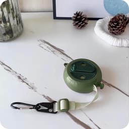 Uittrekbare waslijn 4 meter - Draagbare waslijn voor camping met stalen karabijnhaak - Opvouwbare reislijn voor huishouden, balkon, woonwagen, camper en outdoor — thumbnail 5