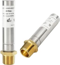 Waterslagdemper - Schokdemper Waterstop - Wasmachine Beschermen - Roestvrij Staal - 1/2 inch NPT - Zilver — thumbnail 4