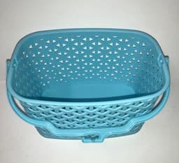 Wasknijpermandje - Knijperhouder - Kleding Drogen - Kunststof - 23x15x13 cm - Blauw — thumbnail 1