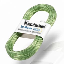 Waslijn uittrekbaar - Zilverbrons - 20 Meter - Extra Sterke PVC Waslijn met Staalkern - Voor Binnen en Buiten — thumbnail 5