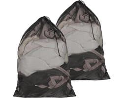 Zak voor beddengoed, 2 stuks, zak voor beddengoed, groot net voor beddengoed (zwart, polyester, 76 x 100 cm)